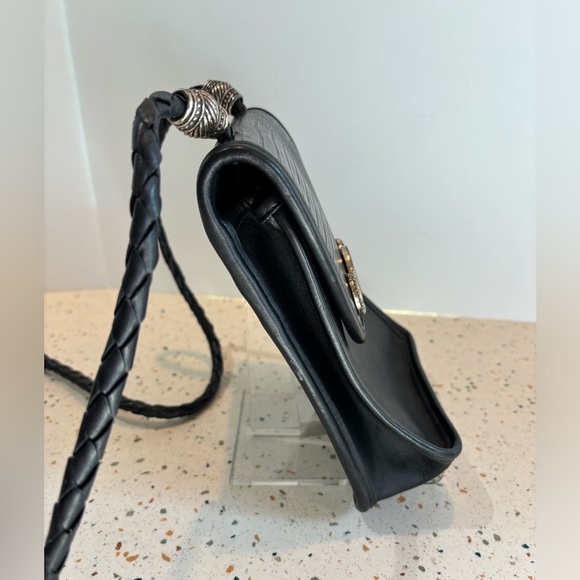 VTG‎ Brighton Leather Crossbody Bag with Horse Embellishment and Braided Strap - Picture 12 of 16
